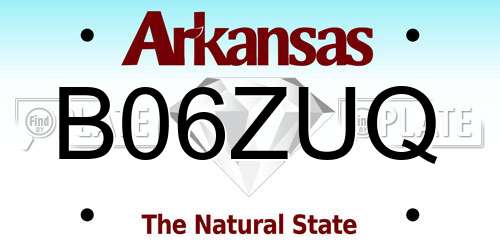 B06ZUQ Arkansas License Plate