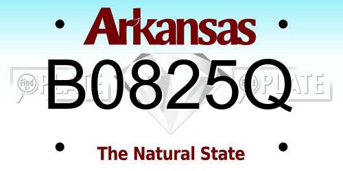 B0825Q Arkansas License Plate