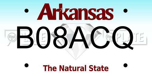 B08ACQ Arkansas License Plate