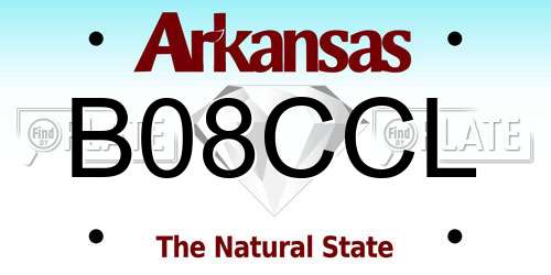 B08CCL Arkansas License Plate