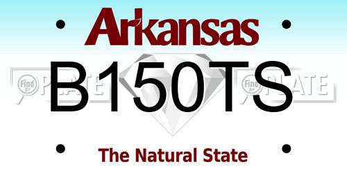B150TS Arkansas License Plate