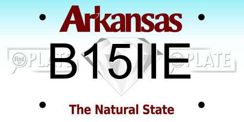 B15IIE Arkansas License Plate
