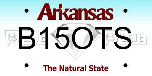B15OTS Arkansas License Plate