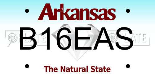 B16EAS Arkansas License Plate