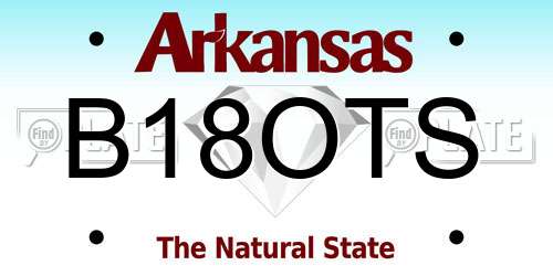 B18OTS Arkansas License Plate
