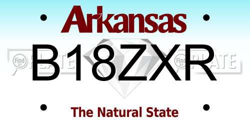 B18ZXR Arkansas License Plate