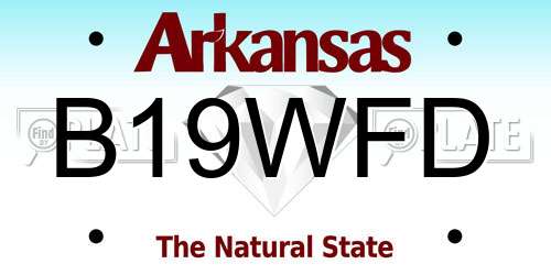 B19WFD Arkansas License Plate