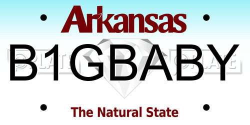 B1GBABY Arkansas License Plate