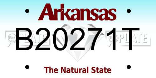 B20271T Arkansas License Plate