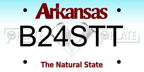B24STT Arkansas License Plate
