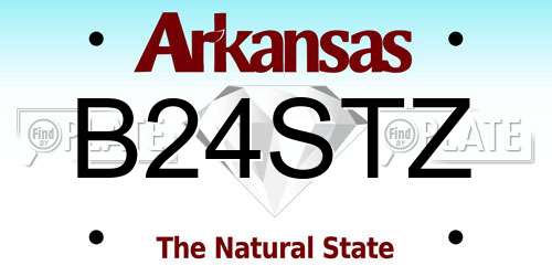 B24STZ Arkansas License Plate
