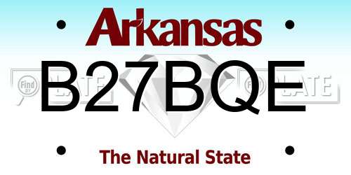 B27BQE Arkansas License Plate