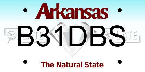 B31DBS Arkansas License Plate