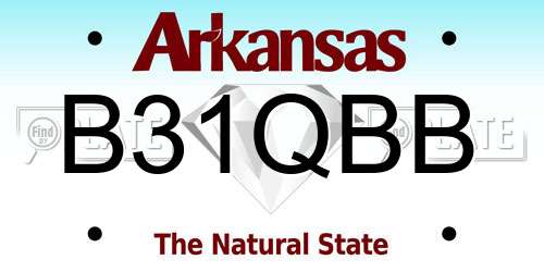 B31QBB Arkansas License Plate