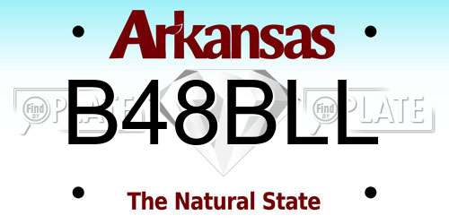 B48BLL Arkansas License Plate