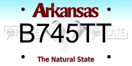 B745TT Arkansas License Plate