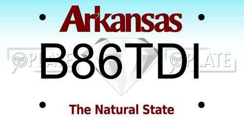 B86TDI Arkansas License Plate