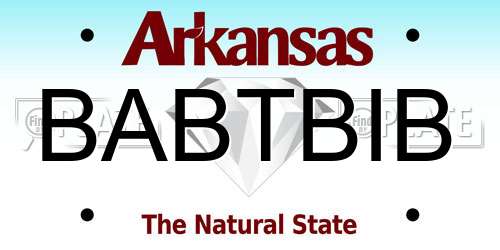 BABTBIB Arkansas License Plate