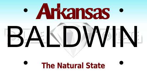 BALDWIN Arkansas License Plate