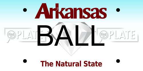 BALL Arkansas License Plate