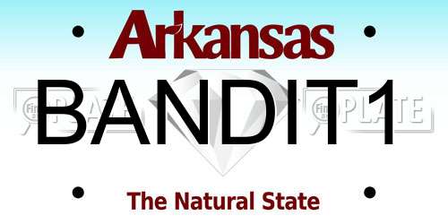 BANDIT1 Arkansas License Plate