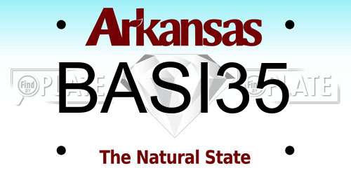 BASI35 Arkansas License Plate
