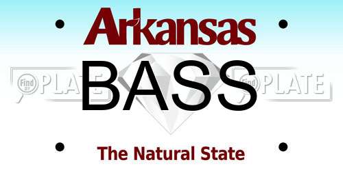 BASS Arkansas License Plate