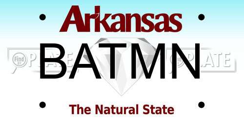 BATMN Arkansas License Plate