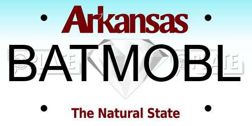 BATMOBL Arkansas License Plate