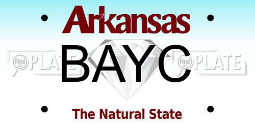 BAYC Arkansas License Plate