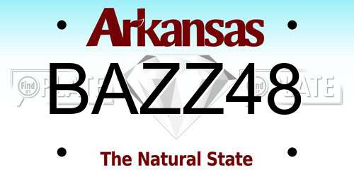 BAZZ48 Arkansas License Plate