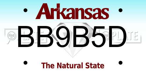 BB9B5D Arkansas License Plate