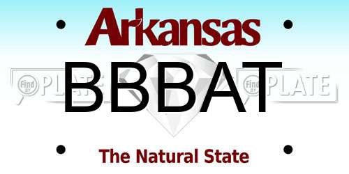 BBBAT Arkansas License Plate
