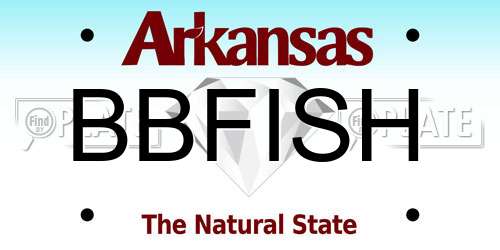 BBFISH Arkansas License Plate