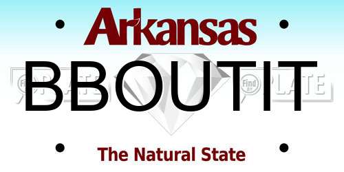 BBOUTIT Arkansas License Plate