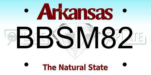 BBSM82 Arkansas License Plate