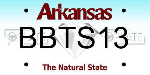 BBTS13 Arkansas License Plate