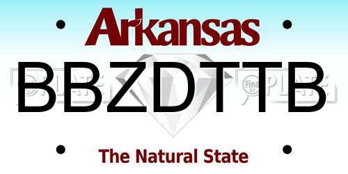 BBZDTTB Arkansas License Plate