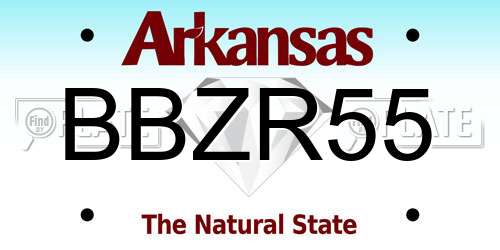 BBZR55 Arkansas License Plate