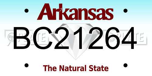 BC21264 Arkansas License Plate