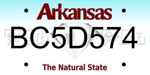 BC5D574 Arkansas License Plate