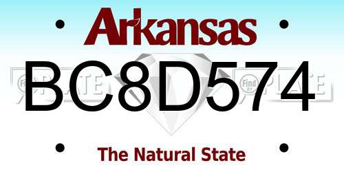 BC8D574 Arkansas License Plate