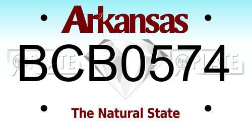 BCB0574 Arkansas License Plate