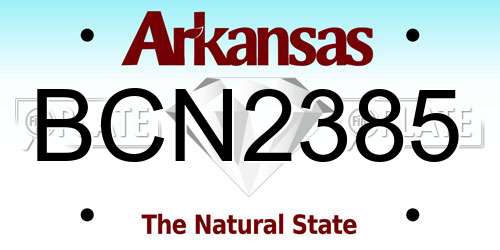 BCN2385 Arkansas License Plate