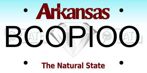BCOPIOO Arkansas License Plate