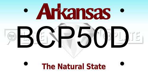 BCP50D Arkansas License Plate