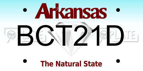BCT21D Arkansas License Plate