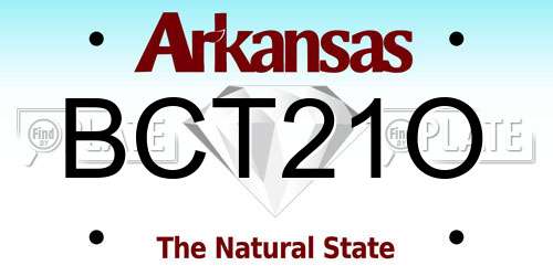 BCT21O Arkansas License Plate