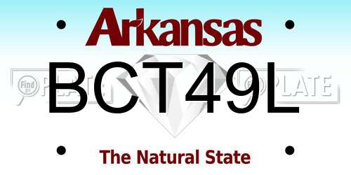 BCT49L Arkansas License Plate