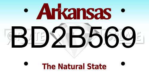 BD2B569 Arkansas License Plate